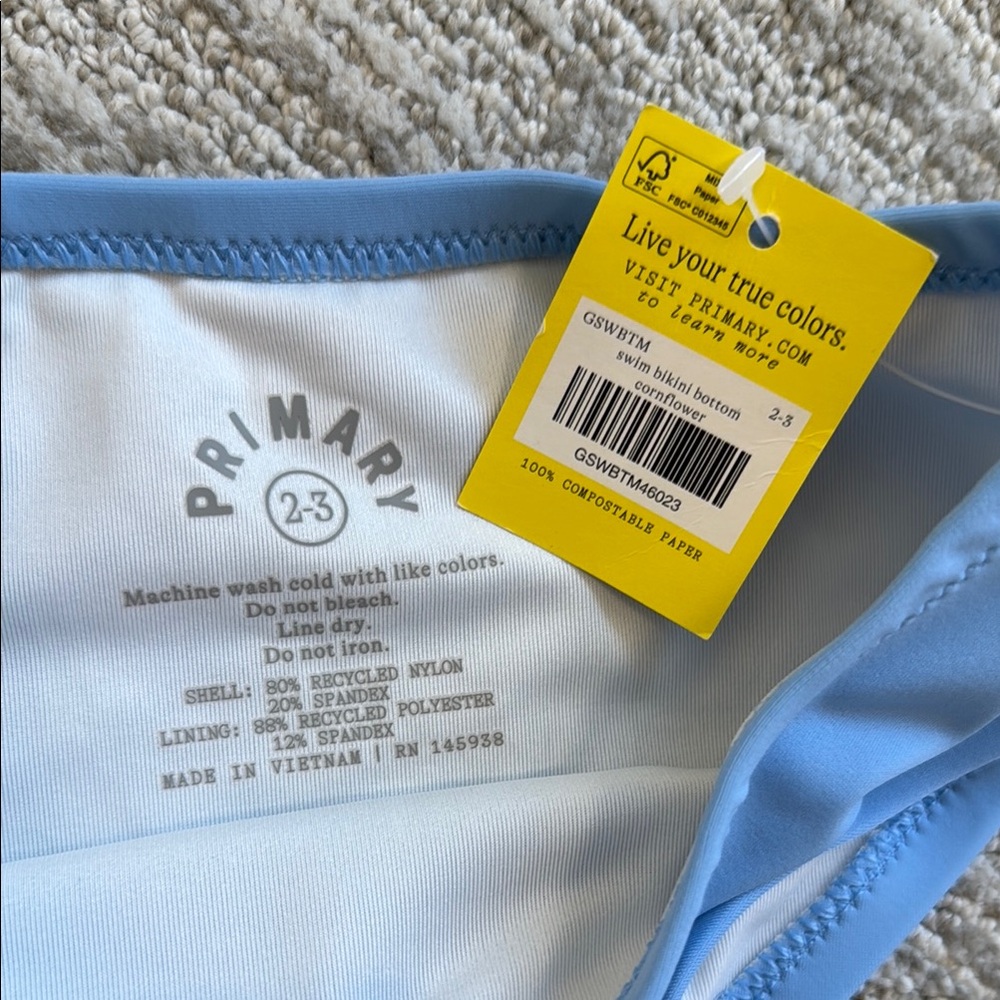NWT Nani 2T rashguard with Primary 2-3T swim bottoms - Picture 6 of 6